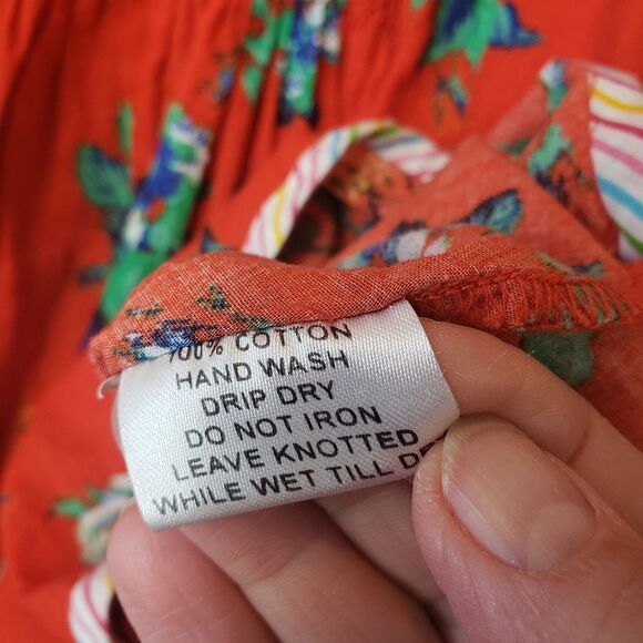 RUBY YAYA Floral Boho Top Made in India Small - Picture 8 of 10